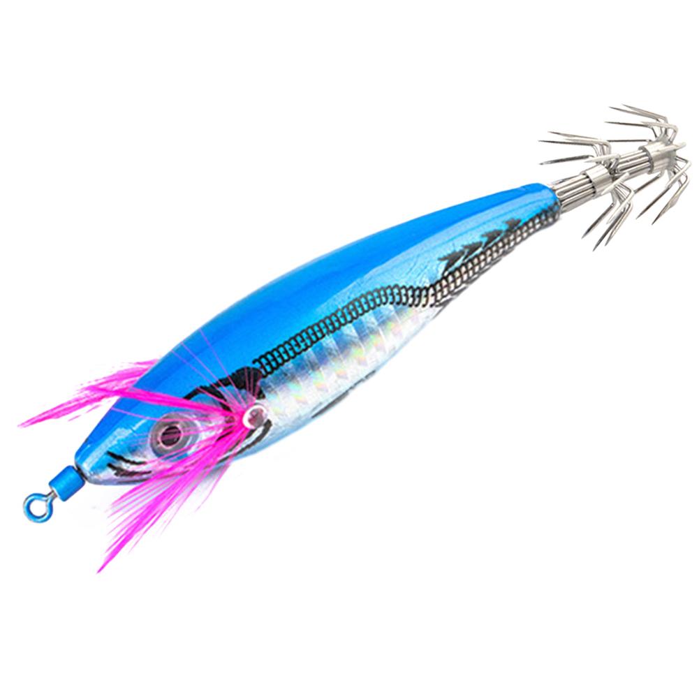 

Simulation Shrimp Cuttlefish Bait 7cm Bionic Wooden Shrimp Fake Bait 3D Eyes with Hooks for Fishing Lovers синий