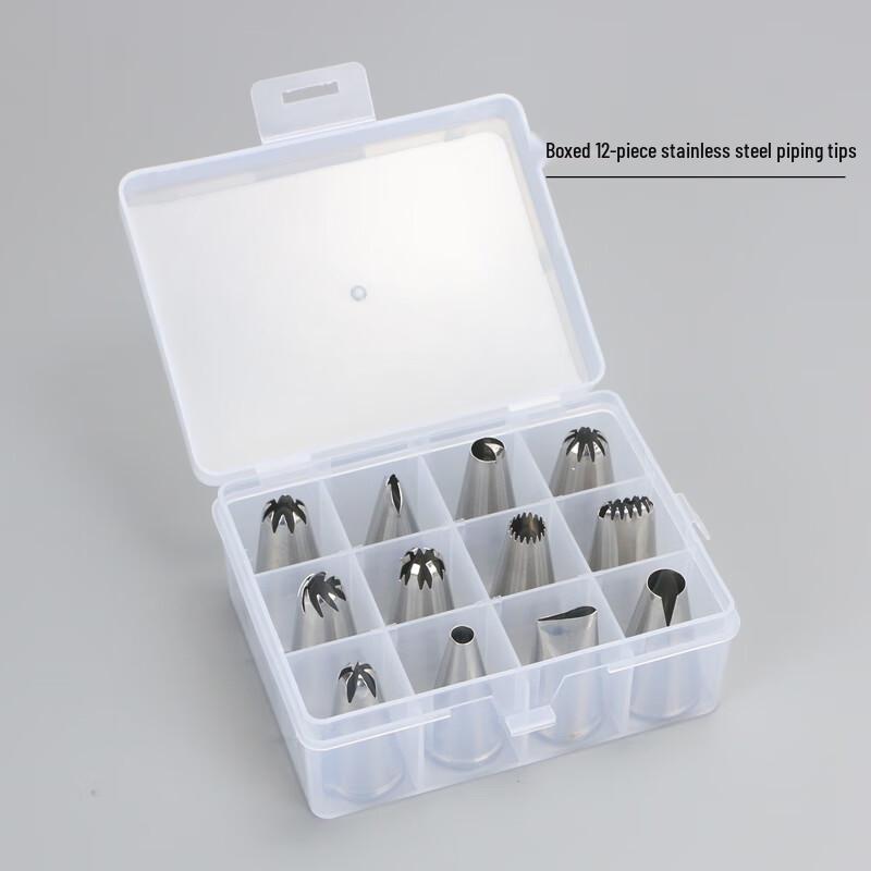 Zhaoran 12-Head Baking Piping Nozzle Set (24 Pcs)
