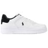 Polo Ralph Lauren Court Masters Leather Round Toe Lace-Up Low-Top Sneakers Men Sneakers White Black 100064814