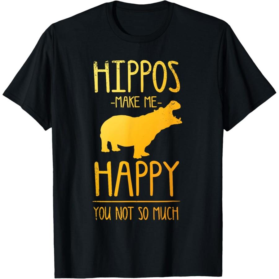 

Funny Hippo Art For Men Women Toddler Hippopotamus Zoo Hippo T-Shirt XXXXXL чорний