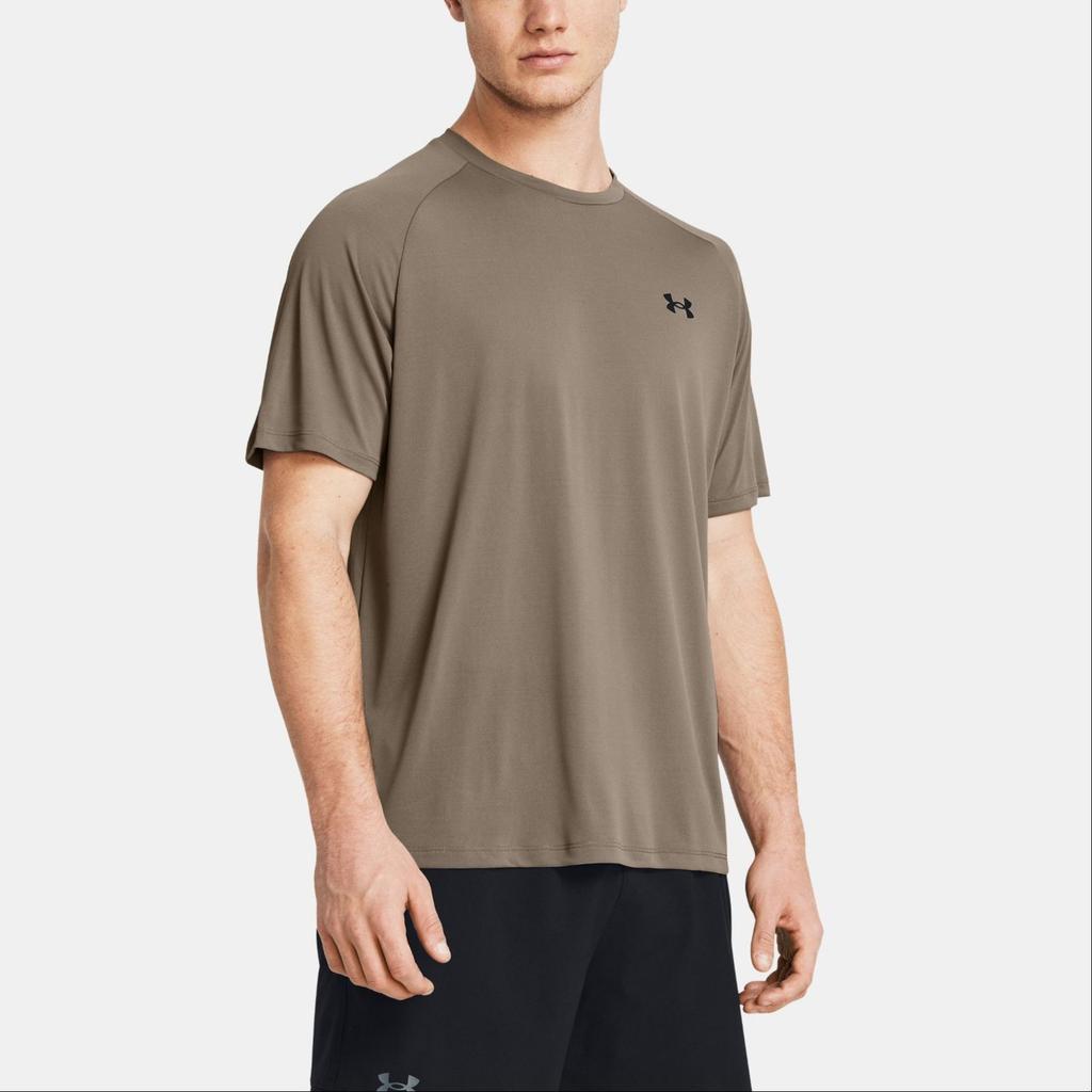 Under Armour UA Tech™ Logo Print Quick-Dry Breathable Crew Neck T-Shirt Men Tops Linen 1326413-200
