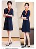 Elegant Mid-Sleeve Autumn/Winter Dress for Women - Sophisticated Socialite & Flight Attendant Uniform