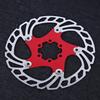 Disc Flotant Șase 160mm Disc de Frână Bicicletă de Munte Accesoriu Ciclism(Negru argintiu )