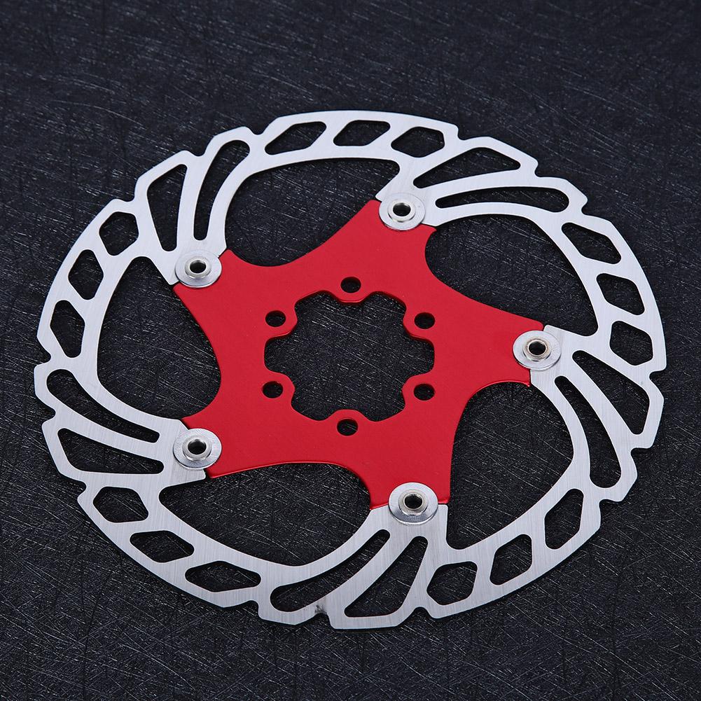 Disc Flotant Șase 160mm Disc de Frână Bicicletă de Munte Accesoriu Ciclism(Negru argintiu )