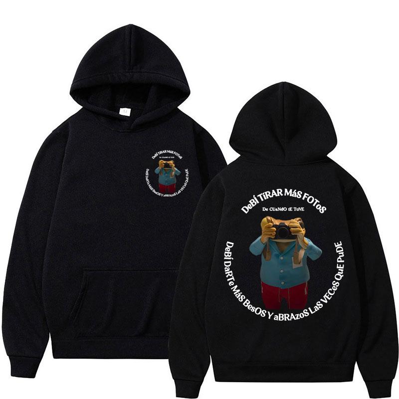 Bad Bunny Debi Tirar Mas Fotos DTMF Hoodies Men Women Fashion Hip Hop Sweatshirt Fleece Oversized Casual Sportwear