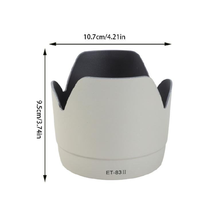 Protective ET83II Lens Hood White Version for EF70-200mm f/2.8LUSM Optical Lens Enhances Photography Experience