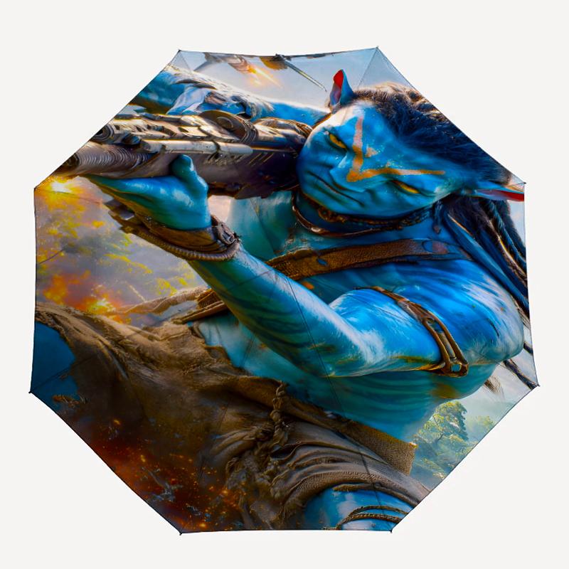 Avatar Theme Automatic Umbrella, Lightweight & Portable, 8 Rib, Perfect for Outdoor Travel, Birthdays, Christmas, Gifts.