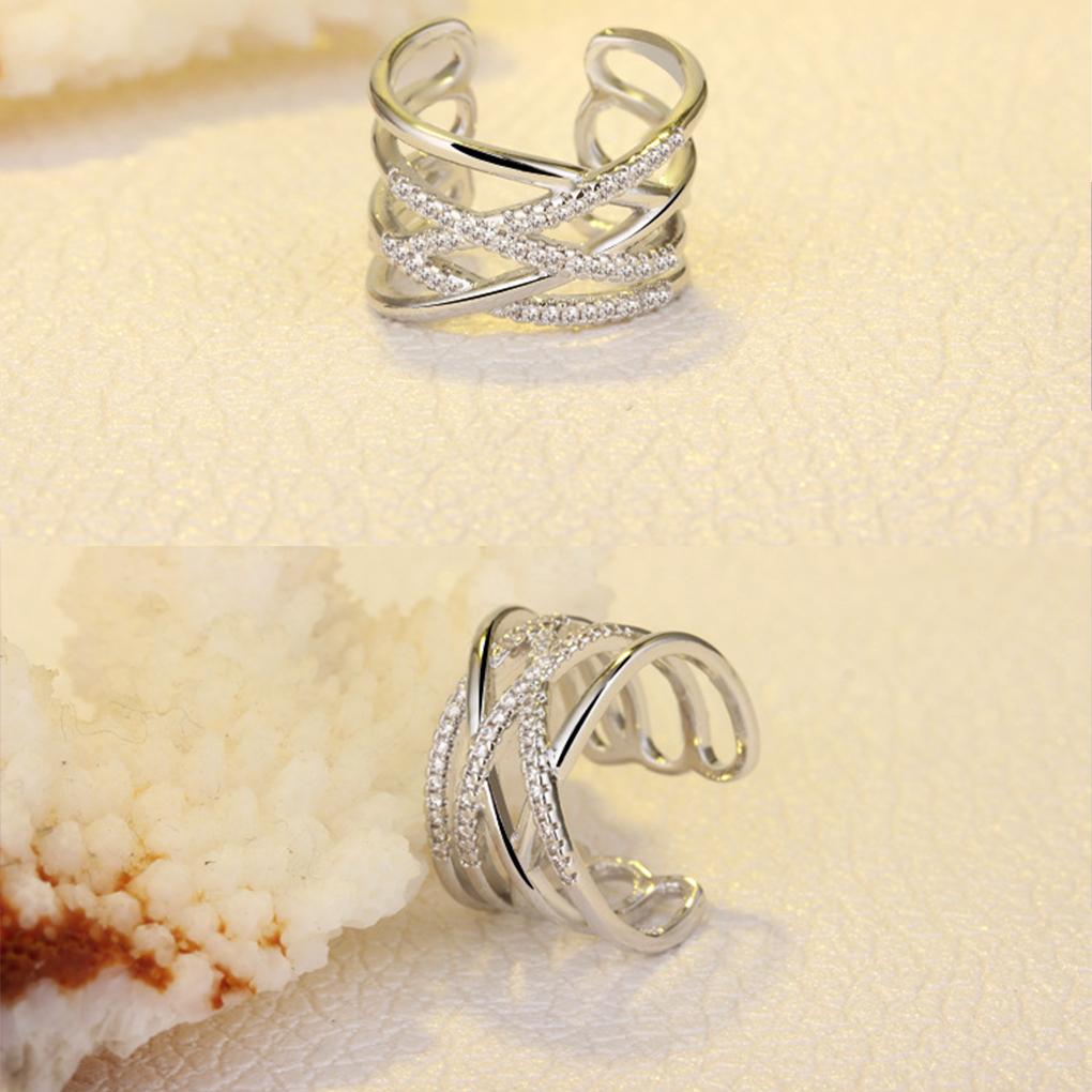 Ring Crystal Rings Vintage Minimalist Classic Jewelry Finding Skin-Friendly Comfortable for Parties Leisure Daily