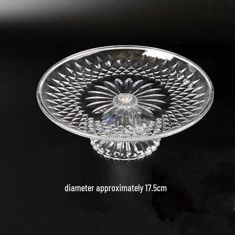 Qiwei European Style Acrylic High-Foot Fruit Plate