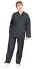 KYOETSU Women's Washable Denim Samue (Work Clothes), Solid Color, 100% Cotton, Year-Round, Black (Large)