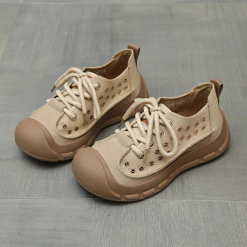 

Балетки Женские Кроссовки На шнуровке Спортивная обувь Дизайнерская Повседневная Женская обувь Лето 2025 Ходьба Уютные Бег Новые Zapatillas De Mujer 40 бежевый