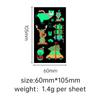 New Cross-border Christmas Luminous Tattoo Stickers Children's Cartoon Waterproof Sweat Party Holiday Green