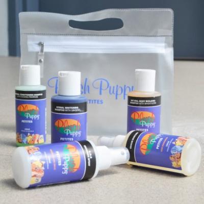 Plush Puppy Pet Trouble Kit Travel Petit Natural Conditioning Shampoo, Korean Pet Shampoo