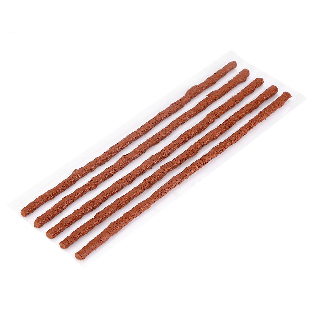 30pcs Brown Tubeless Tyre Tire Puncture Repair Seal Rubber Strips for Car Motorcycle 200*6mm