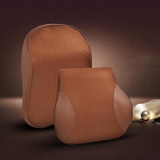 Space Memory Foam Cushion Pad Travel Headrest Head Car Pillow Lumbar Support