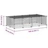3114055 vidaXL Cage animaux de compagnie à 20 panneaux et porte Noir 35x35 cm