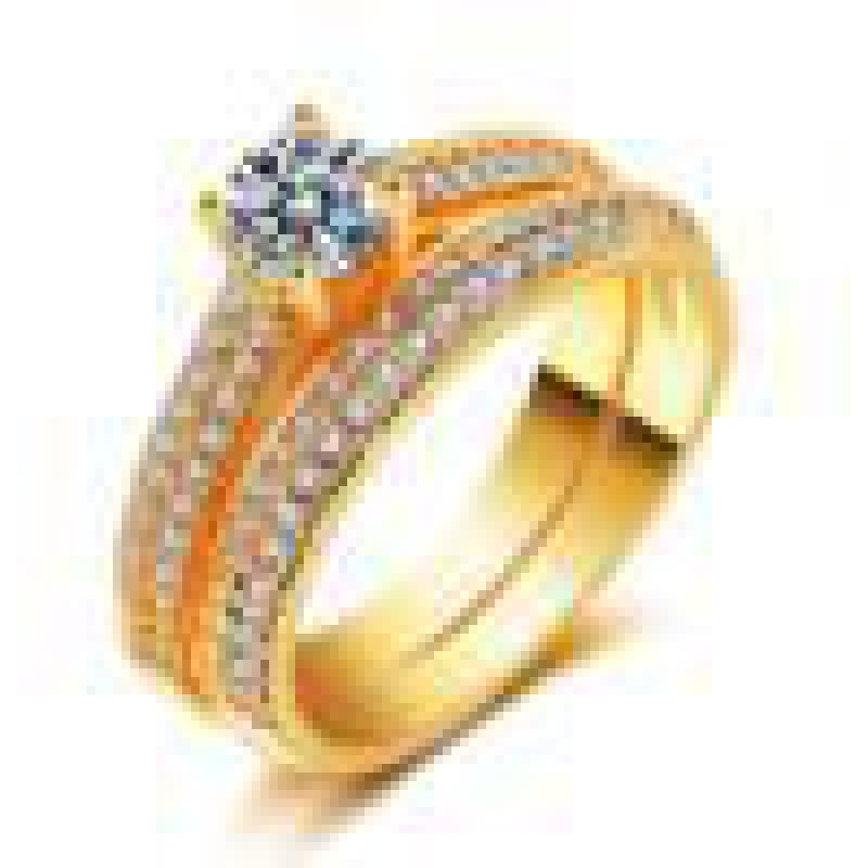 Micro Set Ring Simulation Diamond Proposal Ring, Engagement Banquet Ring