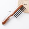 Sandalwood Toothed Comb, Thickened Round Handle Scalp Massage Hair Smoothing Comb, Air Bag Comb