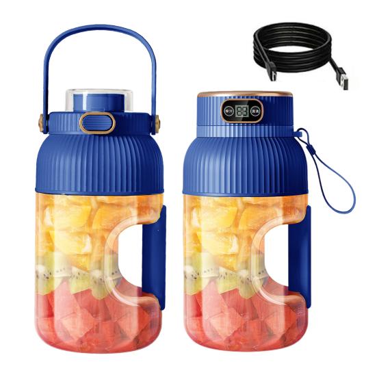 Multifunkční přenosný odšťavňovač s digitálním displejem Velkokapacitní USB dobíjecí akumulátorový smoothie mixér