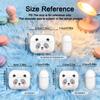 Cute Panda Pattern Suitable for Airpods 3 2 1 Pro 2 4 Pro3 Sparkling Pink Transparent Earphone Protective Cover Anti Drop