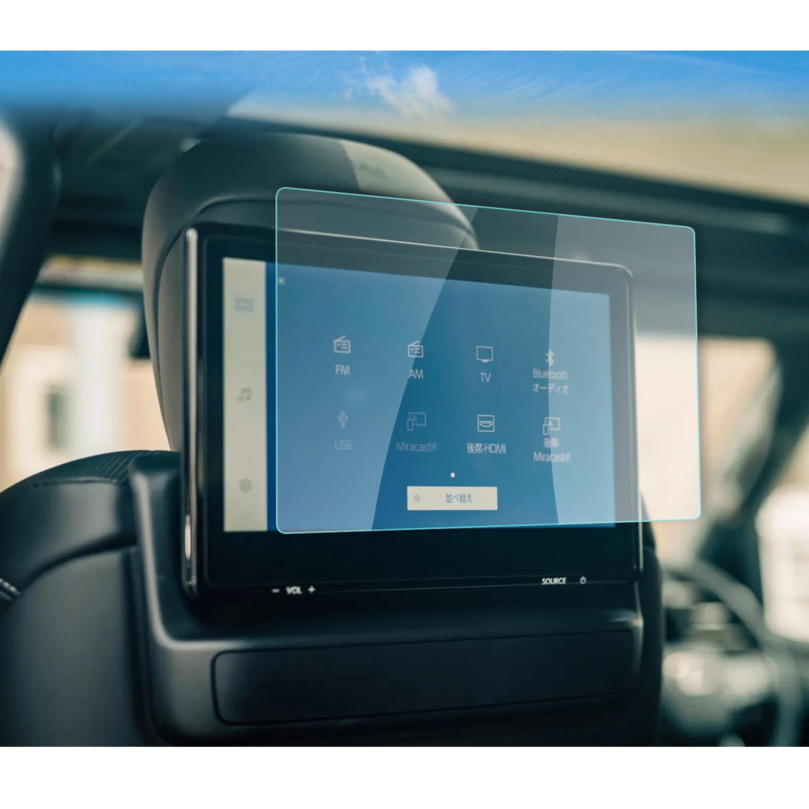 

RUIYA Lexus LX600 VJA310W 4-го поколения Защитная пленка для заднего дисплея аудио Задний экран развлечений Lexus LX600 rear seat