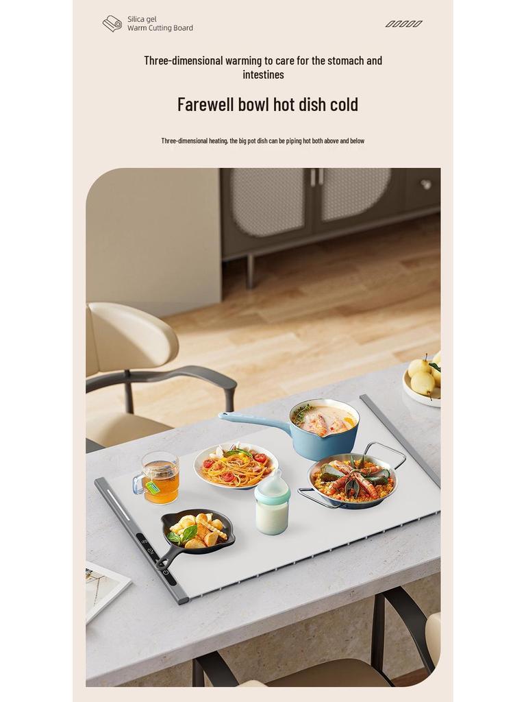 Winter Silicone Multifunctional Food Warmer - Intelligent Constant Temperature Dining Table Insulation Board
