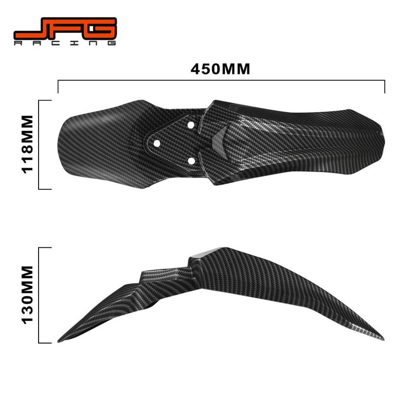 Motorcycles Front Fender Guard Carbon Fiber Pattern Protect Mudguard Cover Durable PP For Talaria Sting X3 Electric Bike E-bike