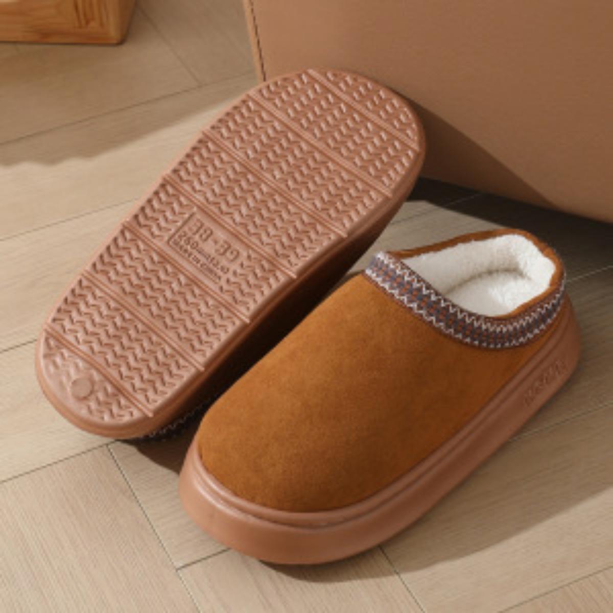 

Хлопковые тапочки Женские домашние тапочки Полузакрытые Толстая подошва Противоскользящие Легкие Теплые Супер толстые хлопковые тапочки Пара Домашняя хлопковая обувь 36-37