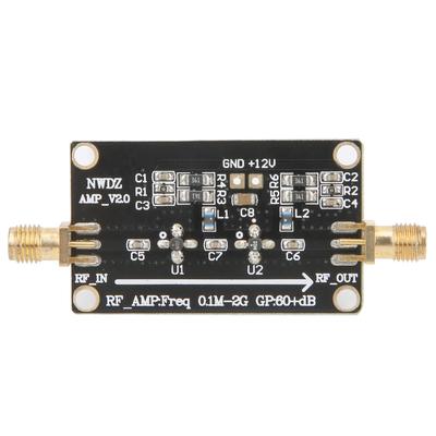 LNA 0.1M?2G HF Breitbandverstärker 60dB Hohe Verstärkung Rauscharmes Verstärkungsmodul Zubehör