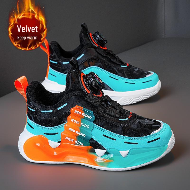 Men's Cotton-Lined Winter Sports Shoes, Rotating Buckle, Chunky Sneakers for Kids and Girls (2026).