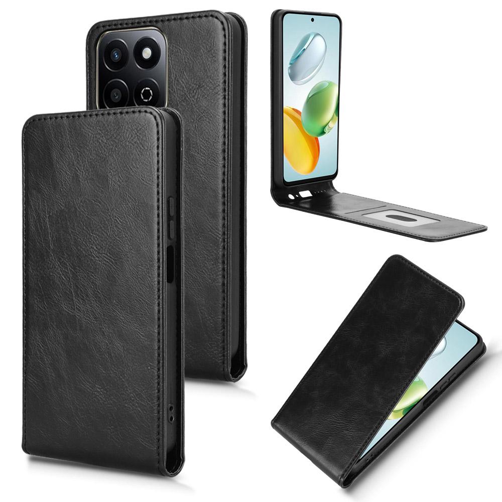 Leather Case For Honor 200 Smart 5G/Play 60 Plus 5G/Play 9T/X7c 4G/X7c 5G Magnetic Vertical Flip Phone Cover with Card Slot