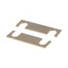 1Pair Pure Copper Speaker Connection Piece Four Column Thick Copper Straight Piece DIY Double Line Terminals Socket Clip