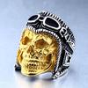 Exaggerated Ring Men's Domineering Ring Punk Style Skull Pilot Ring