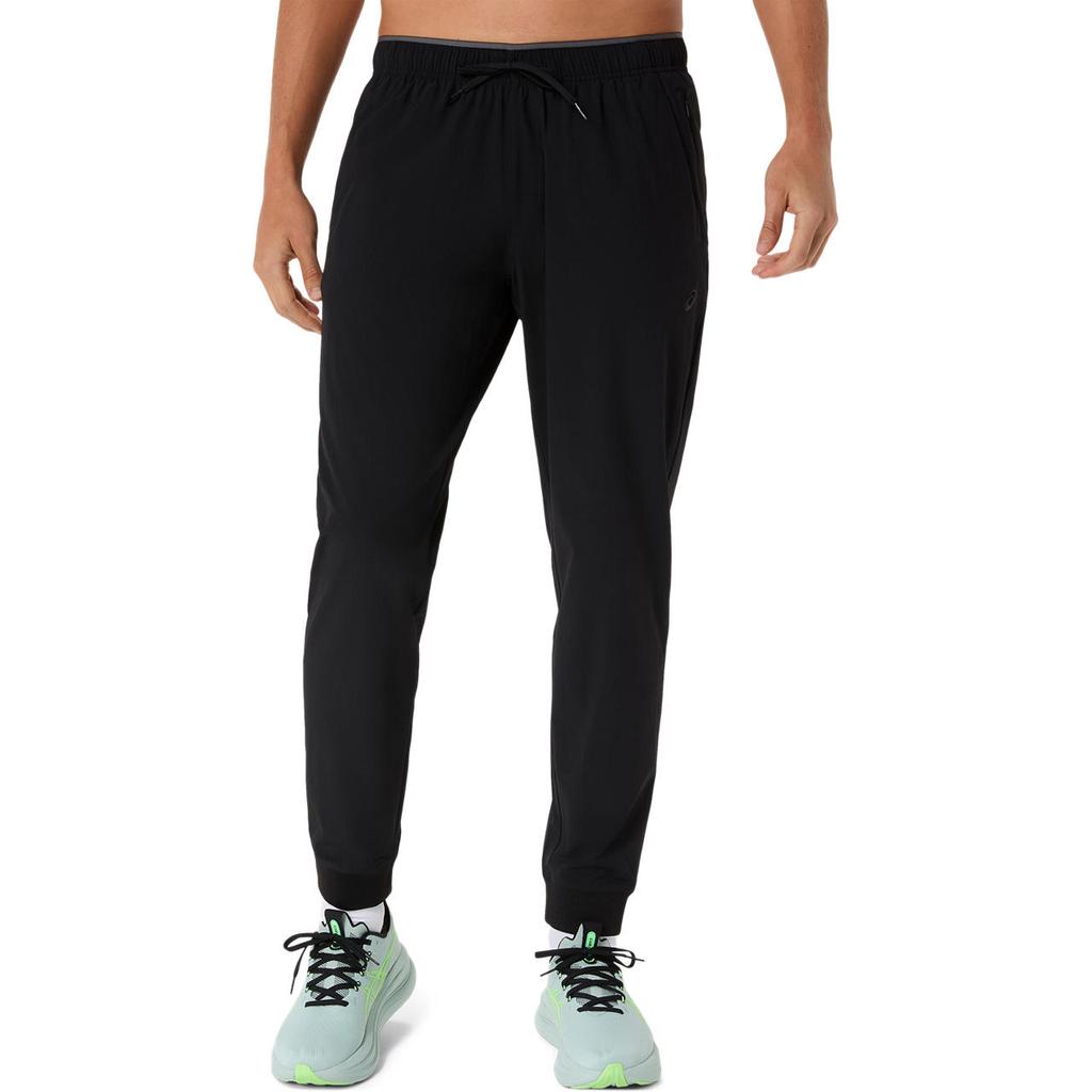 Asics Water-Resistant Woven Elastic Drawstring Running Pants Men pants 2031F318-001