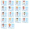 Non-Toxic 36Pcs Body Parts Flash Card Early Education Picture Recognition English Flash Card Educational Toys For Children Kids