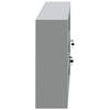 Tool Cabinet with Shelf Black and Grey 150 x 20 x 55 cm