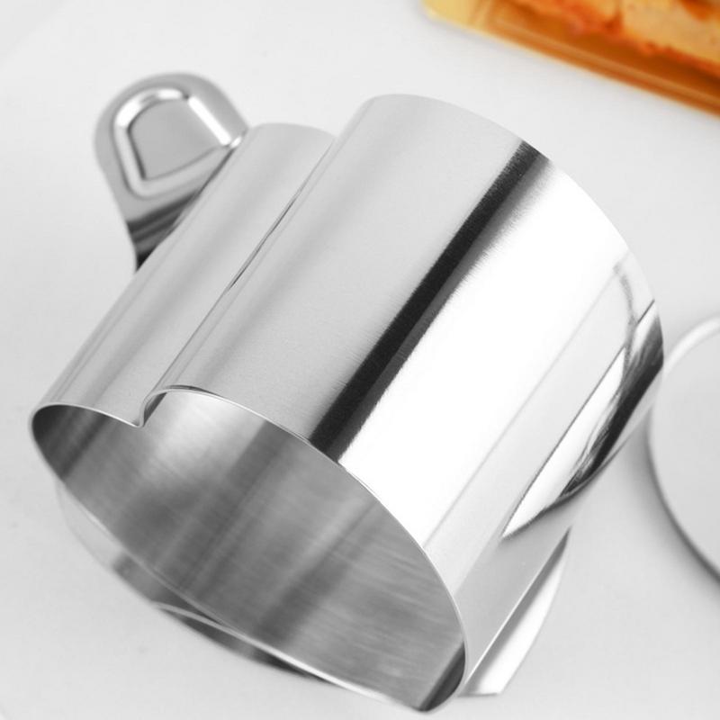 Heart Cake Mold Baking Cake Ring Stainless Steel Mousse Cake Ring Mold With Press Set Baking Bakeware For Professional Bakers