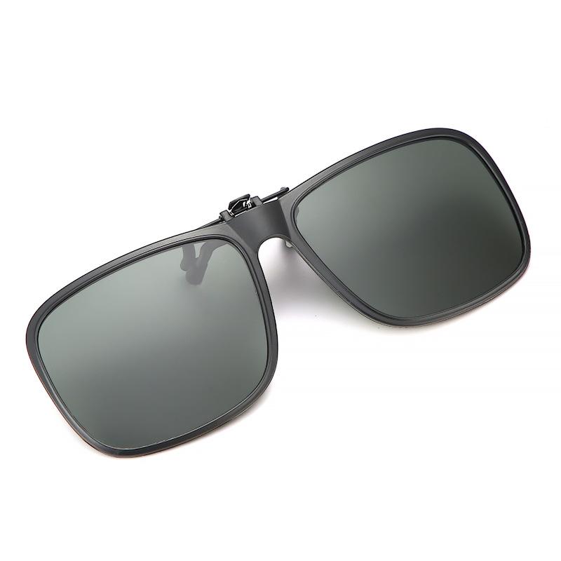 Non-polarized Sunglasses Clip for Men and Women Flip Up Polarized Sun Glasses Driving Night Vision Clip-on Style Fishing Cycling Eyewears