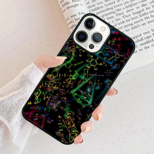 Physics Chemical Mathematics Phone Case For iPhone 17 Air 16 16e 15 14 plus 11 12 13 Pro max Bumper Shell Cover coque