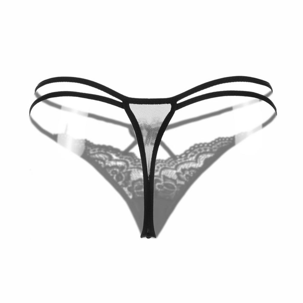 Sexy T-pants Women's Transparent Seduction Lace Low-rise Women's Panties Sexy Breathable Elastic Thong Tback2040