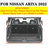 Car AUTO Parts Trunk Mat ALL Weather Tail Boot Luggage Pad Carpet Flat Side Cargo Liner Cover For NISSAN Ariya