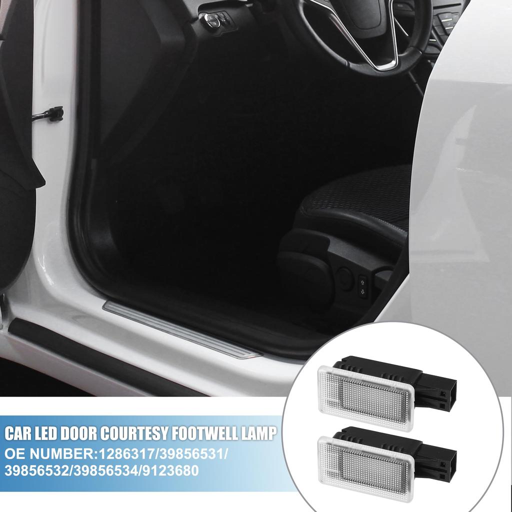 ABSOPRO License Plate Lamps for Toyota S60 and Vehicle Models Red Door Courtesy Footwell Lamps Numbers and Plastic White Lights for Toyota XC60 and