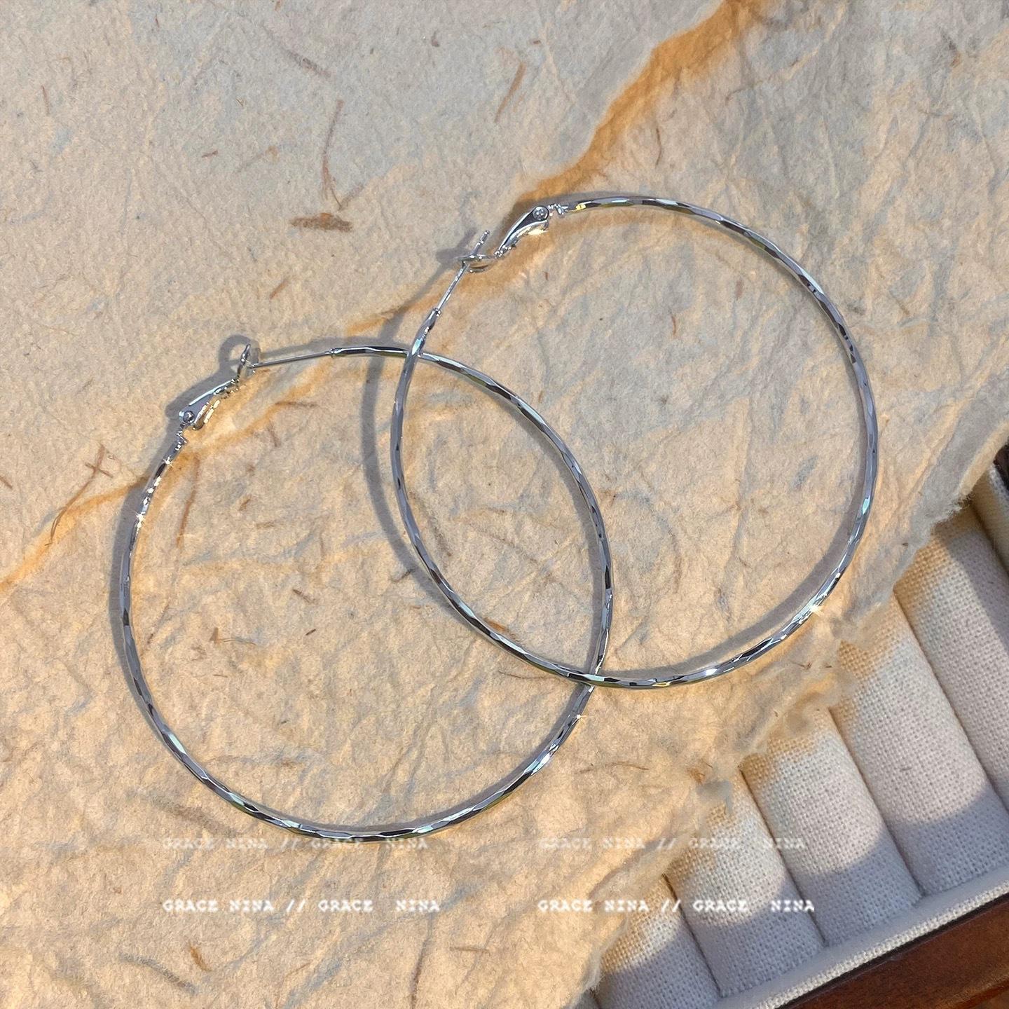 Female Versatile Dynamic Temperament Element Ring Earrings