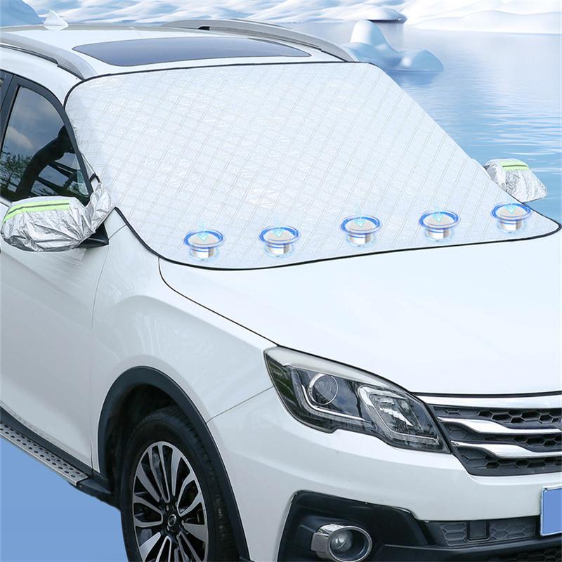 Magnetische Schneeabdeckung für die Windschutzscheibe des Autos, Frostschutz, Schneeblock, Winter-Frontscheibenabdeckung, Sonnenschutz, Eisschild, Staub, UV-Schutz, Autokleidung