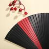 Full Bamboo Mini Portable Fan Decoration Patchwork Craft Japanese Ladies Folding Fans for Weddings Small Hand Held Fan Gift