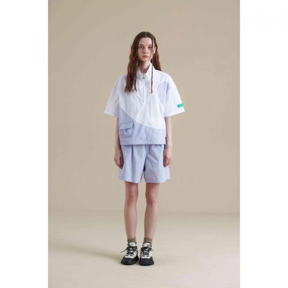 Diagonal Stitch 4 Short Pants Purple 080