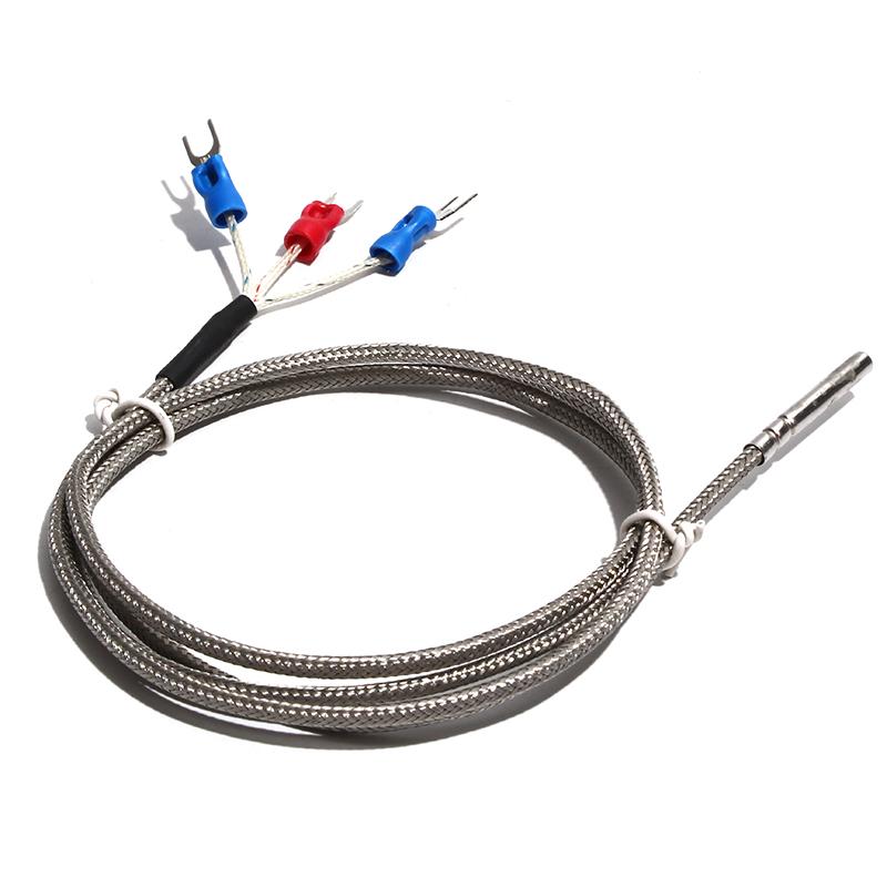 Rezistență termică de precizie PT1000, sârmă ecranată ignifugă, cu formare de role, pentru senzorul cuptorului