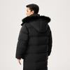 Li Ning Sports Trend Series Warm Hooded Long Comfortable Versatile Down Jacket Unisex Outerwear Black AYMU177-1