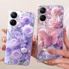 For Realme V30 Case RMX3619 Fashion Flower Bowknot Soft Silicone Back Cover For Realme V30T RMX3618 Fundas RealmeV30 Phone Shell