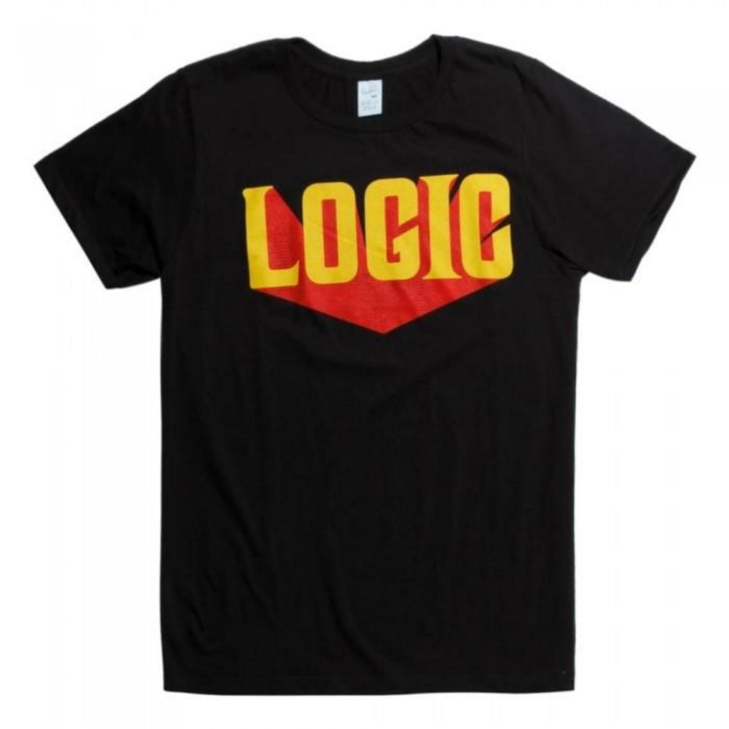 LOGIC Unisex Adult Logo Cotton T-Shirt S чёрный